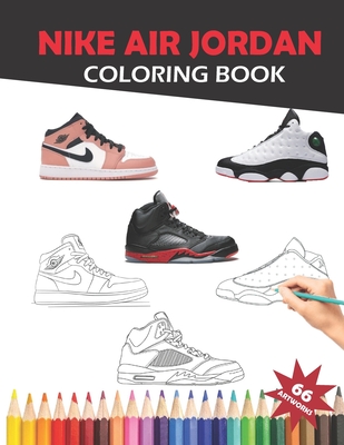 jordans shoes coloring page