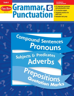 Grammar & Punctuation, Grade 6 Teacher Resource By Evan-Moor Corporation Cover Image