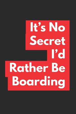 It's No Secret I'd Rather Be Boarding: Skateboarding Notebook (Personalized Gift for Skateboarder) Cover Image