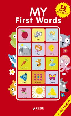 My First Words: 15 CLEVER Mini-Books Box Set (Clever Mini Board Books) Cover Image