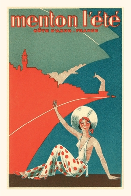 Vintage Journal Travel Poster for Cote d'Azur, France Cover Image