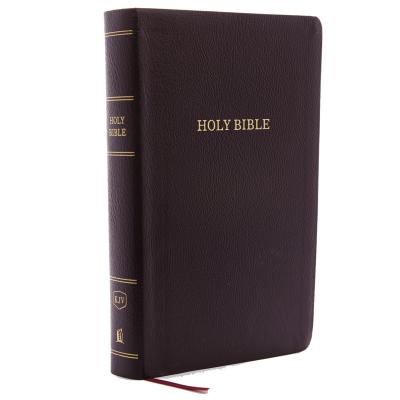 KJV, Reference Bible, Personal Size Giant Print, Bonded Leather, Burgundy, Red Letter Edition cover