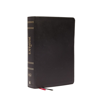 Nkjv, the Woman's Study Bible, Genuine Leather, Black, Red Letter, Full-Color Edition: Receiving God's Truth for Balance, Hope, and Transformation Cover Image
