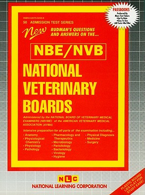 National Veterinary Boards (NBE) (NVB) (1 Vol.) (Admission Test Series #50) By National Learning Corporation Cover Image