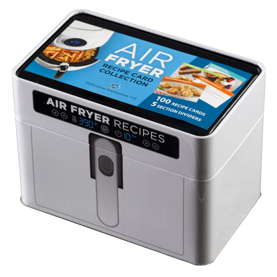 Air Fryer Recipe Card Collection Tin (White): Volume 1 Cover Image