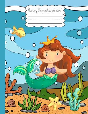 Primary Composition Notebook: Happy Mermaid With Pearl School Story Specialty Handwriting Paper Dotted Middle Line (Primary Journal Grades K-2 #3)