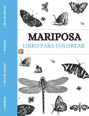 Libro Para Colorear Mariposa: Páginas para colorear de mariposas únicas Cover Image