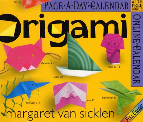 Origami Page-A-Day Calendar 2005 By Margaret Van Sicklen Cover Image