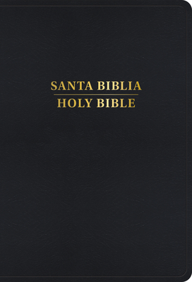 RVR 1960/KJV Biblia bilingüe letra grande, negro imitación piel (2024 ed.) Cover Image