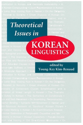 Theoretical Issues in Korean Linguistics (Lecture Notes) Cover Image