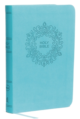 NKJV, Value Thinline Bible, Compact, Imitation Leather, Blue, Red Letter Edition Cover Image