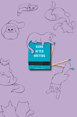 Burn After Writing (Purple With Cats) By Sharon Jones Cover Image