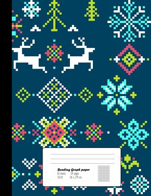 Beading Graph Paper: 8.5x11 Graph Paper for Design Beading Pattern- Beading on a Loom- Peyote Stitch Bead work, Bead Jewelry Bracelet /120 Cover Image