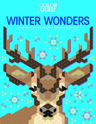 Color Quest: Winter Wonders: Extreme Color-by-Number Pictures to Reveal Cover Image
