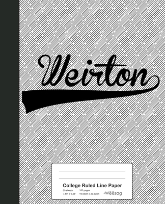 College Ruled Line Paper: WEIRTON Notebook Cover Image