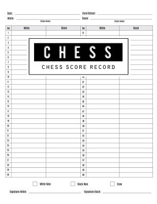 Stream {READ} 📖 Chess Score Sheets Log Book: Chess Notation Sheets  Scorebook for Game Analysis, Tournamen by Noocea