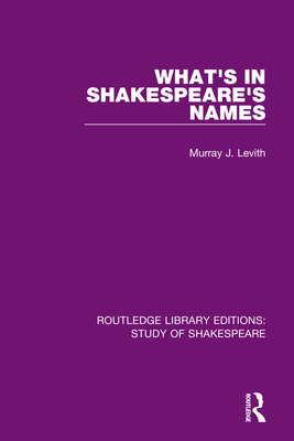 Shakespeare's Names