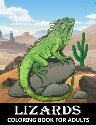 Lizard coloring book for children: Reptile Lizard coloring book