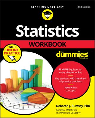 Statistics Workbook for Dummies with Online Practice cover