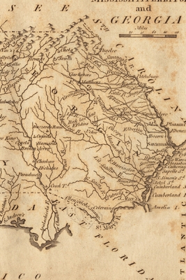 Cover for Mississippi and Georgia Vintage Map Field Journal Notebook, 50 pages/25 sheets, 4x6
