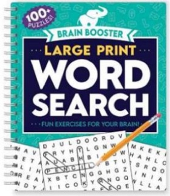 Brain Booster Large Print Word Search Cover Image