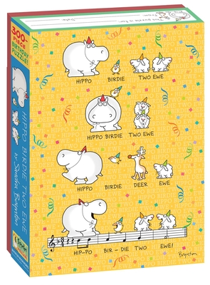 Hippo Birdie Two Ewe: 300-Piece Birthday Puzzle! (Boynton for Puzzlers ) By Sandra Boynton, Sandra Boynton (Illustrator) Cover Image
