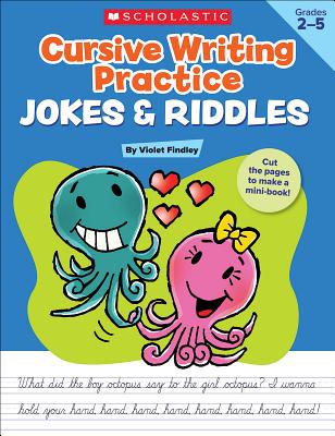 Cursive Writing Practice: Jokes & Riddles By Violet Findley Cover Image