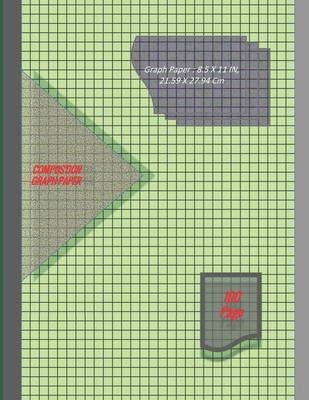Graph Paper Notebook 8.5 x 11 IN, 21.59 x 27.94 cm: 1/8inch thin [0.5pt] & 1 inch thick [1pt] light gray grid lines perfect binding, non-perforated, D Cover Image