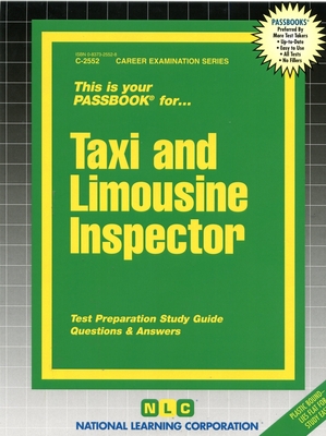 Taxi and Limousine Inspector: Passbooks Study Guide (Career Examination Series) Cover Image