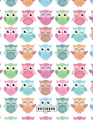 Notebook: Cute owl cover and Dot Graph Line Sketch pages, Extra large (8.5 x 11) inches, 110 pages, White paper, Sketch, Draw an Cover Image