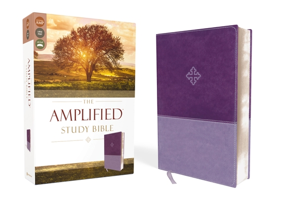 Amplified Study Bible, Imitation Leather, Purple Cover Image