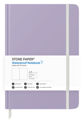 Stone Paper Lavender Blank Notebook Cover Image