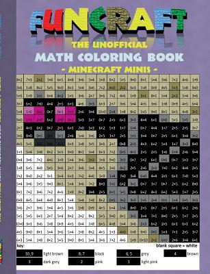Funcraft - The unofficial Math Coloring Book: Minecraft Minis: Age: 6-10 years. Coloring book, age, learning math, mathematic, school, class, educatio By Theo Von Taane Cover Image