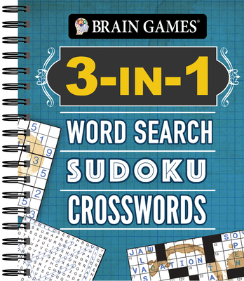 Brain Games - 3-In-1: Word Search, Sudoku, Crosswords Cover Image