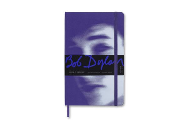 Moleskine Limited Edition Notebook Bob Dylan, Large, Ruled, Violet, Hard Cover (5 x 8.25) By Moleskine Cover Image