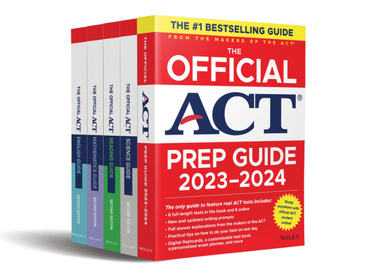The Official ACT Prep & Subject Guides 2023-2024 Complete Set: Includes the Official ACT Prep, English, Mathematics, Reading, and Science Guides + 8 P By ACT Cover Image