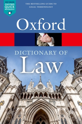 Cover for A Dictionary of Law (Oxford Quick Reference)