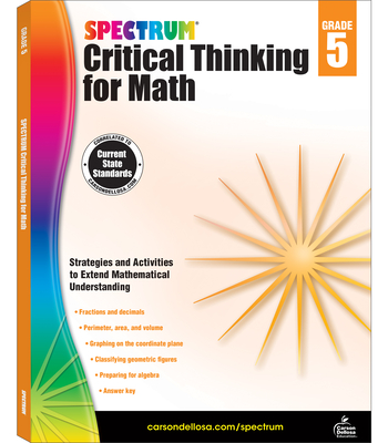 Spectrum Critical Thinking for Math, Grade 5 Cover Image