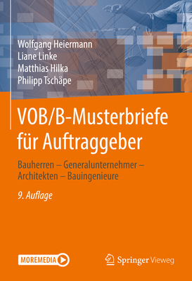 Vob/B-Musterbriefe Für Auftraggeber: Bauherren - Generalunternehmer - Architekten - Bauingenieure Cover Image
