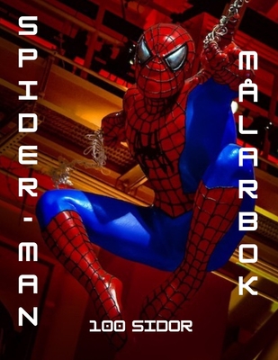 Spider-man: målarbok / 100 sidor /målarbok för barn Cover Image