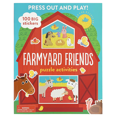 Farmyard Friends: Puzzle Activities Press Out and Play Cover Image