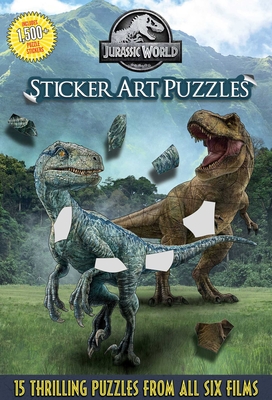 Jurassic World  Sticker Art Puzzles By Gina Gold Cover Image