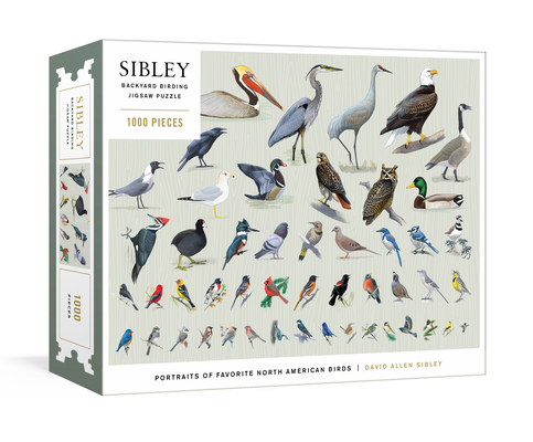 Sibley Backyard Birding Puzzle: 1000-Piece Jigsaw Puzzle with Portraits of Favorite North American Birds : Jigsaw Puzzles for Adults (Sibley Birds) Cover Image