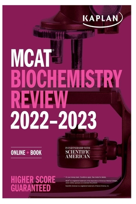 MCAT Biochemistry 2022-2023: Review, Online + Book (Kaplan Test Prep) Cover Image