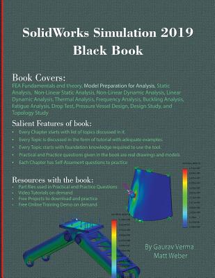 SolidWorks Simulation 2019 Black Book Cover Image