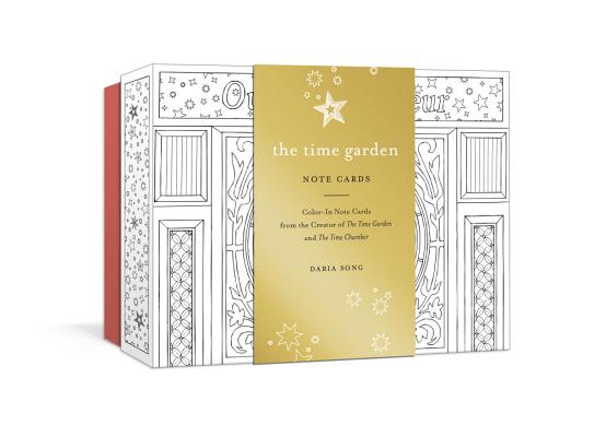 The Time Garden Note Cards: Color-In Note Cards from the Creator of The Time Garden and The Time Chamber (Time Adult Coloring Books) By Daria Song Cover Image