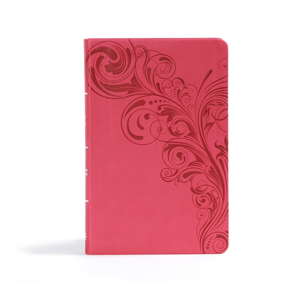 CSB Ultrathin Reference Bible, Pink LeatherTouch, Indexed Cover Image