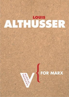 For Marx (Radical Thinkers) Cover Image
