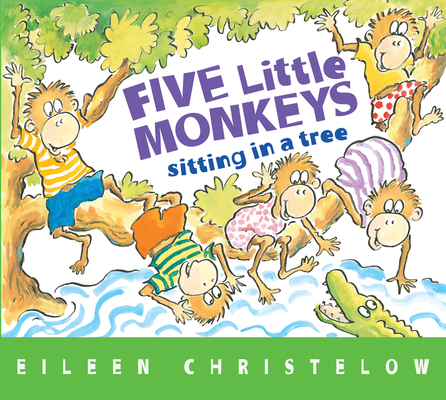 Five Little Monkeys Sitting in a Tree Board Book (A Five Little Monkeys Story) By Eileen Christelow, Eileen Christelow (Illustrator) Cover Image