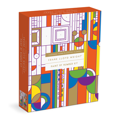 Frank Lloyd Wright Saguaro Cactus and Forms Paint By Number Kit By Galison, Frank Lloyd Wright (By (artist)) Cover Image